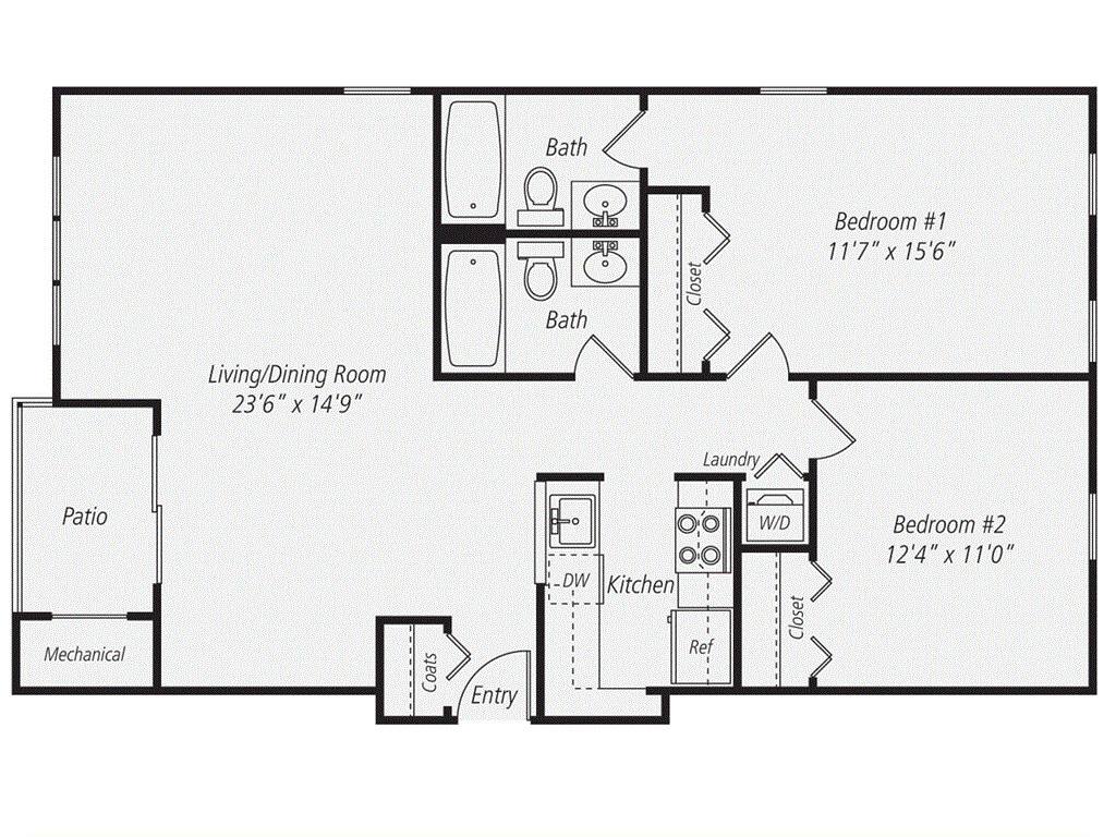 Apartment for rent at 1 Farms Dr #8-821, Burlington, MA 01803