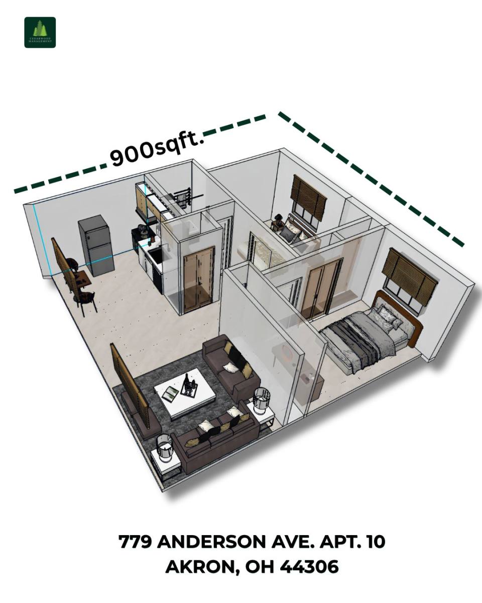 Apartment for rent at 779 Anderson Ave, Akron, OH 44306