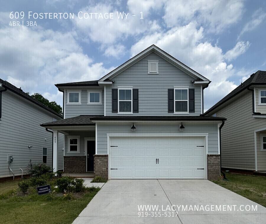 Townhouse for rent at 609 Fosterton Cottage Way #1, Raleigh, NC 27603