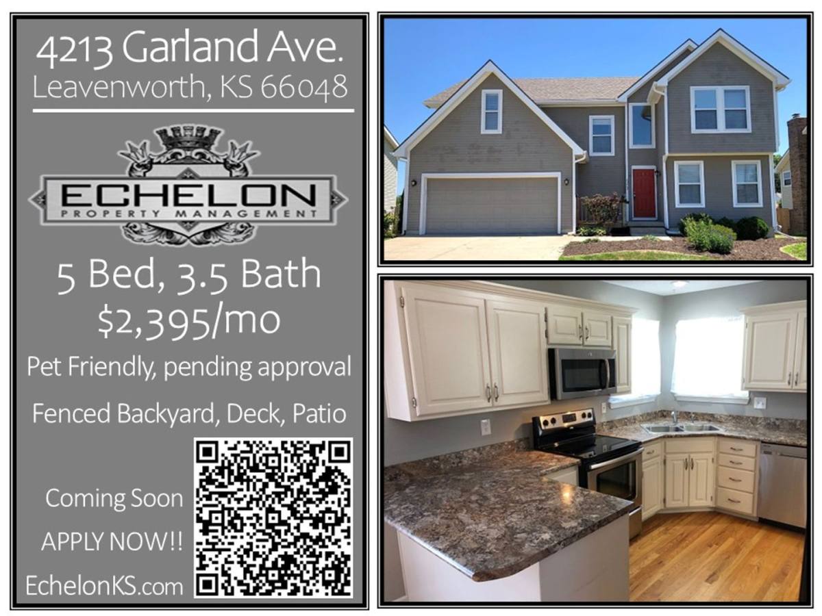 House for rent at 4213 Garland Ave, Leavenworth, KS 66048