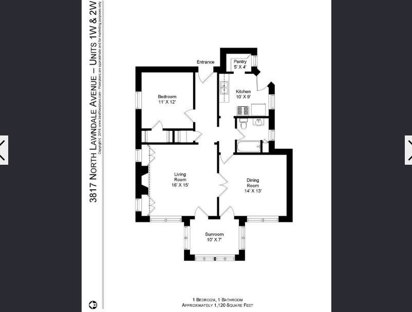 Apartment for rent at 3817 N Lawndale Ave #2, Chicago, IL 60618