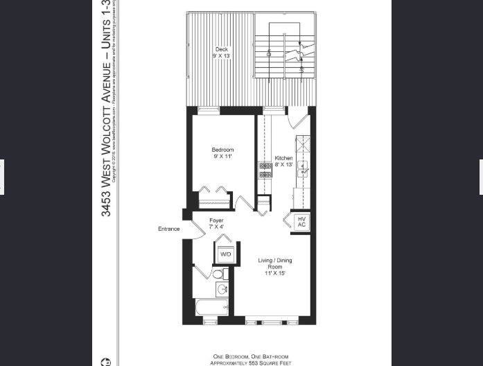 Apartment for rent at 3453 N Wolcott Ave #5, Chicago, IL 60657