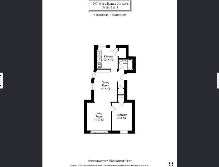 Apartment for rent at 1507 W Barry Ave #4, Chicago, IL 60657