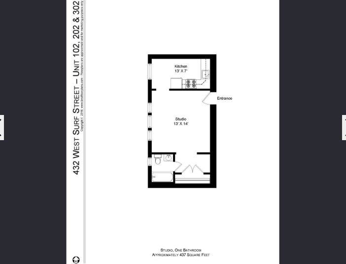 Apartment for rent at 432 W Surf St #3, Chicago, IL 60657