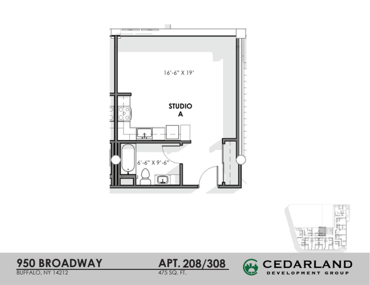 Apartment for rent at 950 Broadway, Buffalo, NY 14212