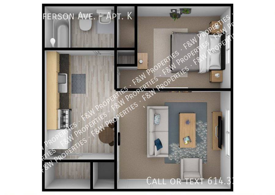 Apartment for rent at 170 Jefferson Ave #K, Columbus, OH 43215