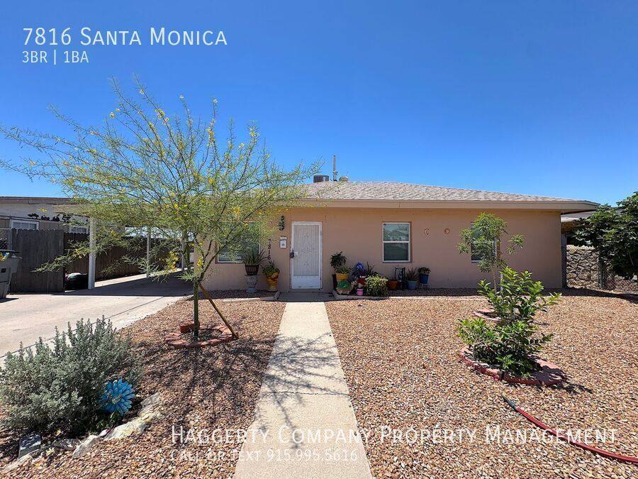 House for rent at 7816 Santa Monica, El Paso, TX 79915