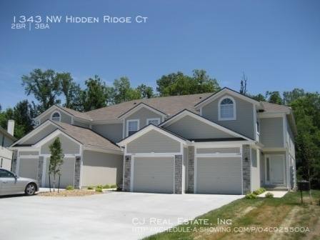 Townhouse for rent at 1343 NW Hidden Ridge Court, Blue Springs, MO 64015