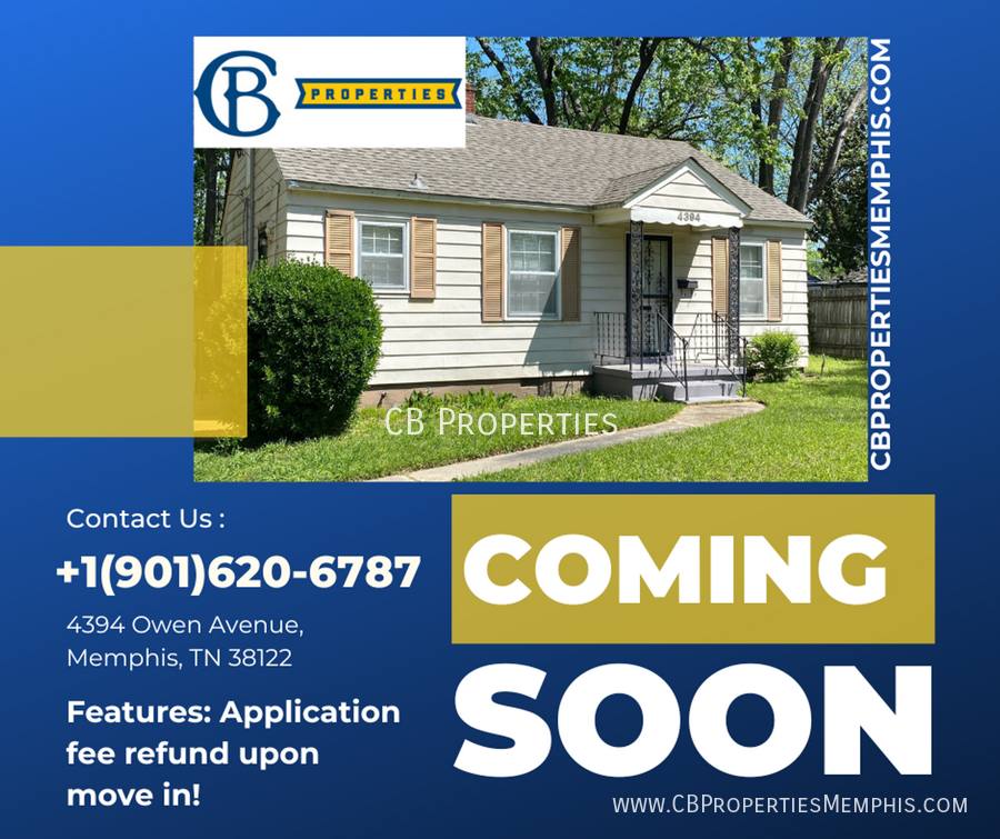 House for rent at 4394 Owen Ave, Memphis, TN 38122