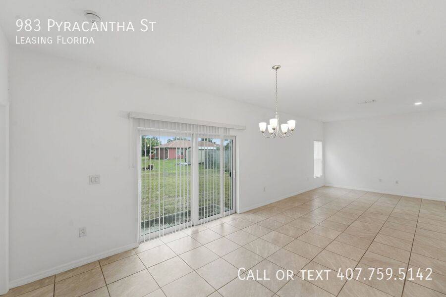 House for rent at 983 Pyracantha St, Palm Bay, FL 32907