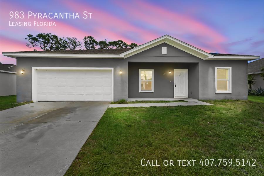 House for rent at 983 Pyracantha St, Palm Bay, FL 32907