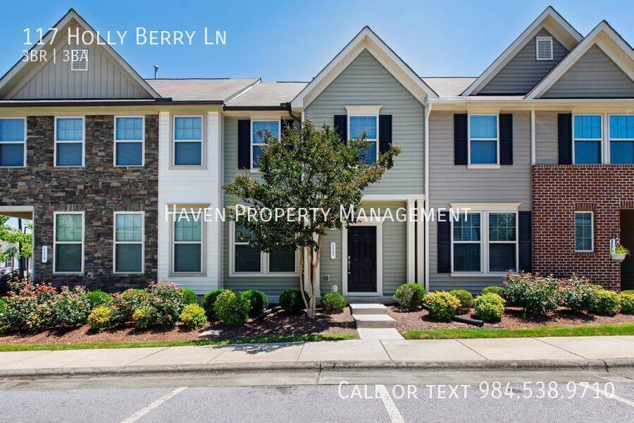 Townhouse for rent at 117 Holly Berry Lane, Durham, NC 27703