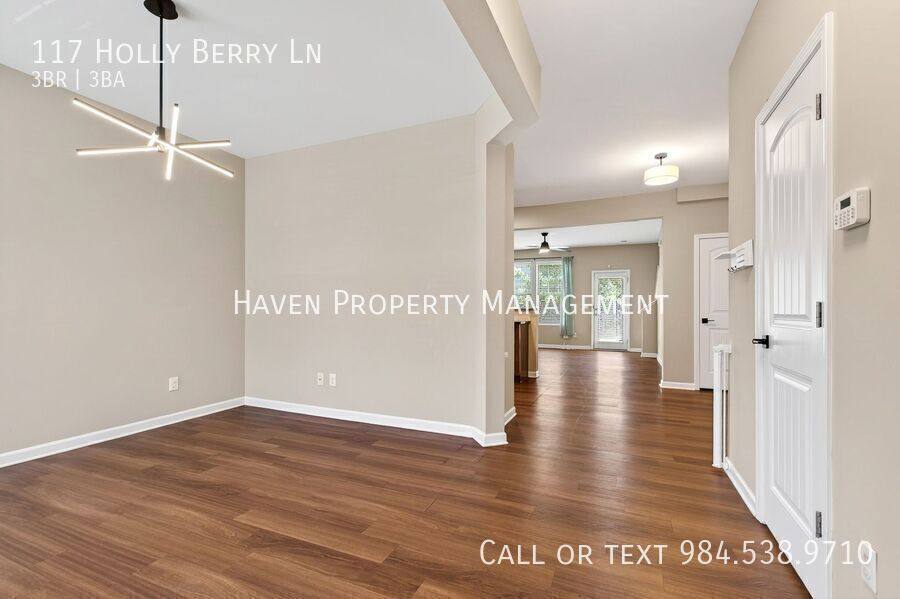 Townhouse for rent at 117 Holly Berry Lane, Durham, NC 27703