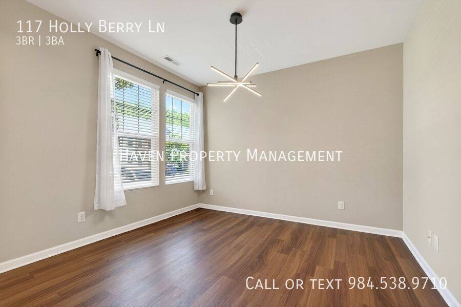 Townhouse for rent at 117 Holly Berry Lane, Durham, NC 27703