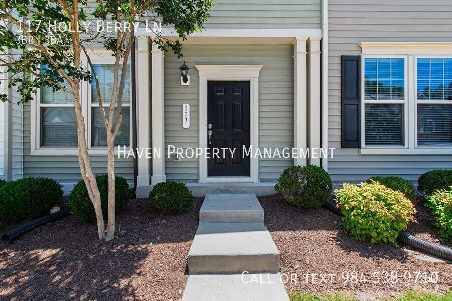 Townhouse for rent at 117 Holly Berry Lane, Durham, NC 27703