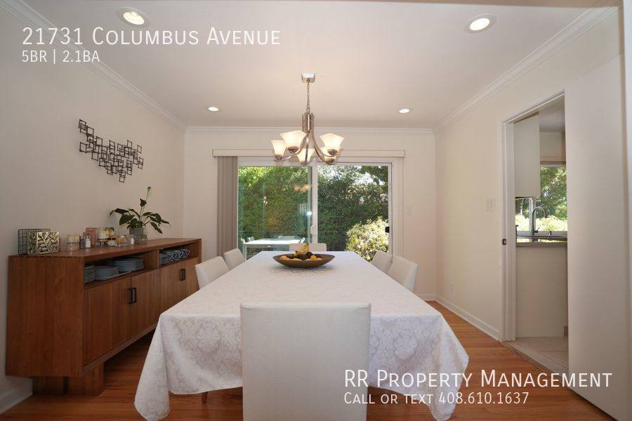 House for rent at 21731 Columbus Ave, Cupertino, CA 95014