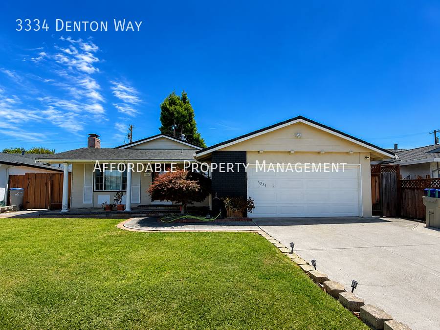 House for rent at 3334 Denton Way, San Jose, CA 95121