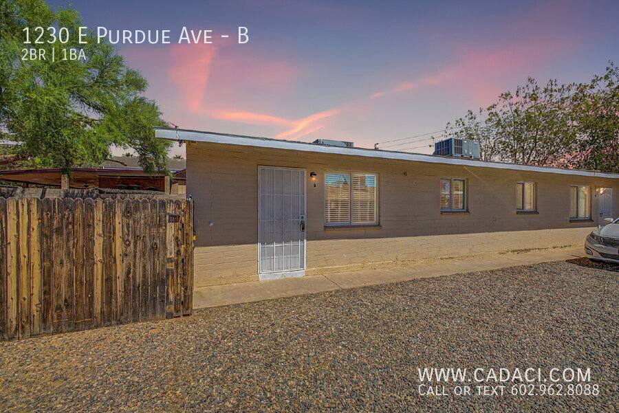 Apartment for rent at 1230 E Purdue Ave #B, Phoenix, AZ 85020