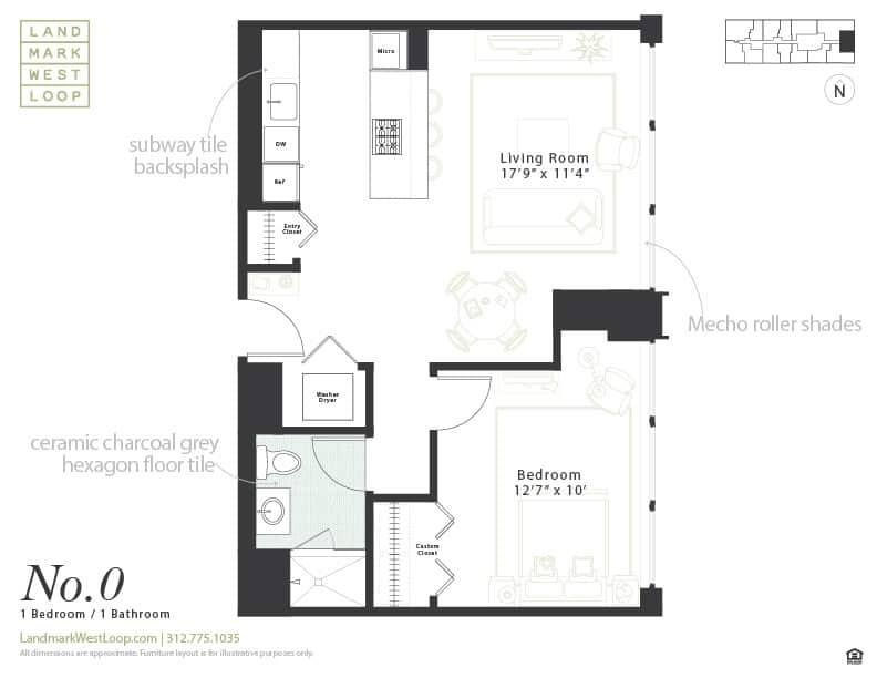 Apartment for rent at 1035 W Van Buren St, Chicago, IL 60607