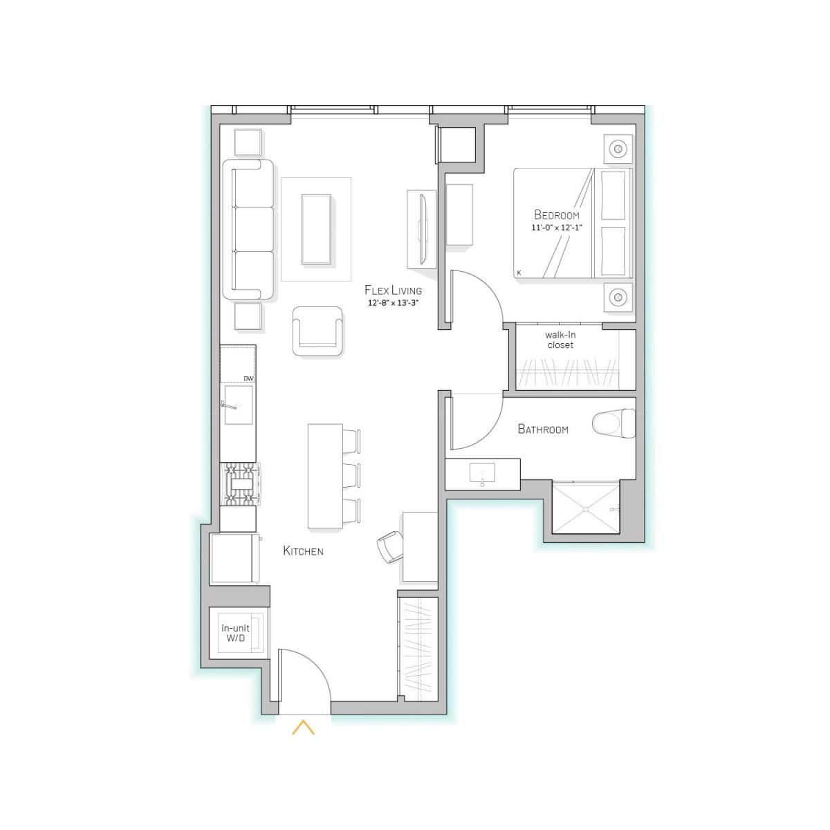 Apartment for rent at 1044 W Van Buren St, Chicago, IL 60661