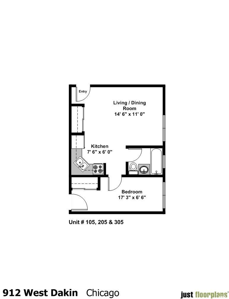 Apartment for rent at 910 W Dakin St, Chicago, IL 60613
