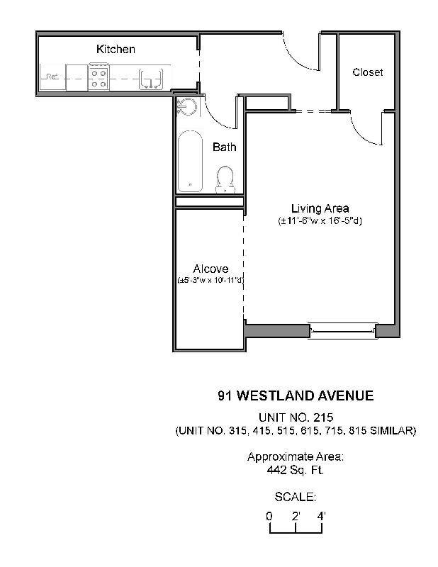 Apartment for rent at 91 Westland Ave #215, Boston, MA 02115