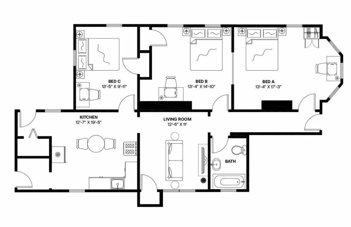 Apartment for rent at 88 Glen St, Somerville, MA 02145