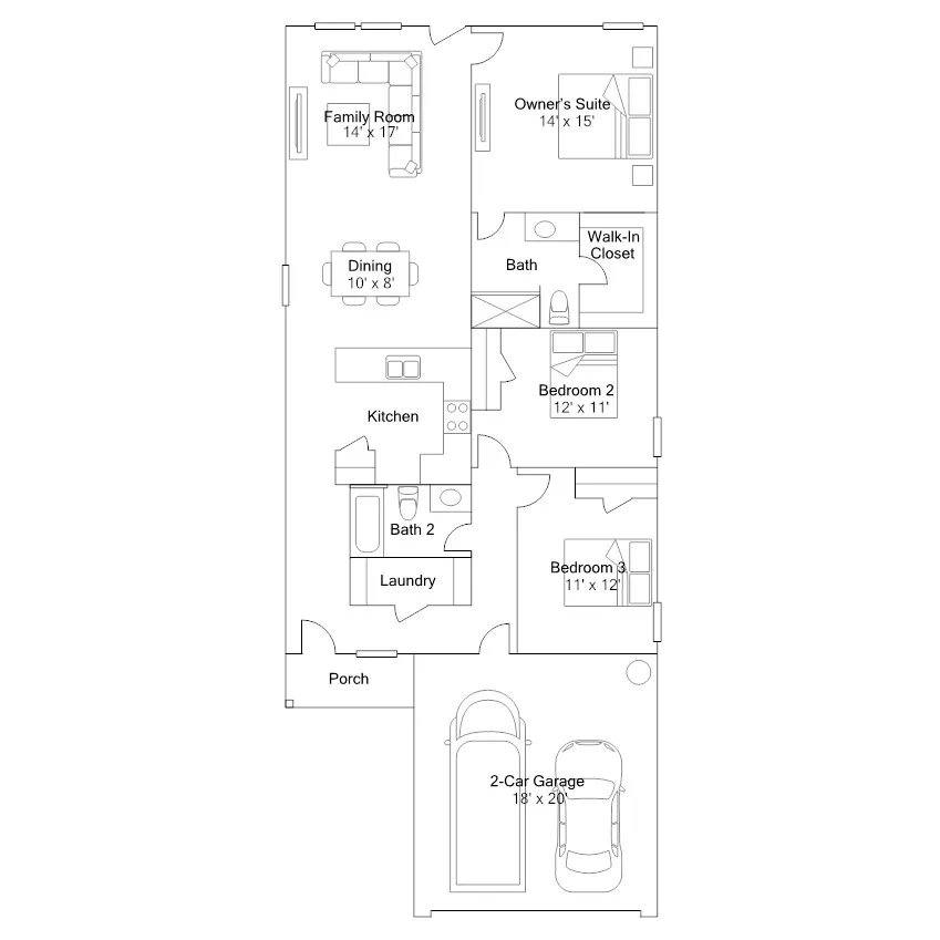 House for rent at 427 Gabbro Gardens, Maxwell, TX 78656