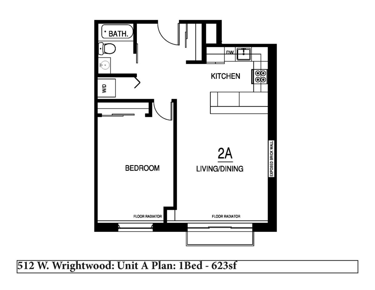 Apartment for rent at 512 W Wrightwood Ave #3A, Chicago, IL 60614