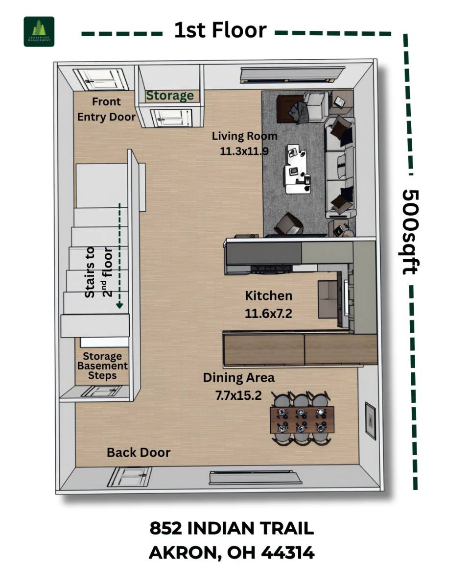 Townhouse for rent at 13th St SW Indian Trail #852, Akron, OH 44314
