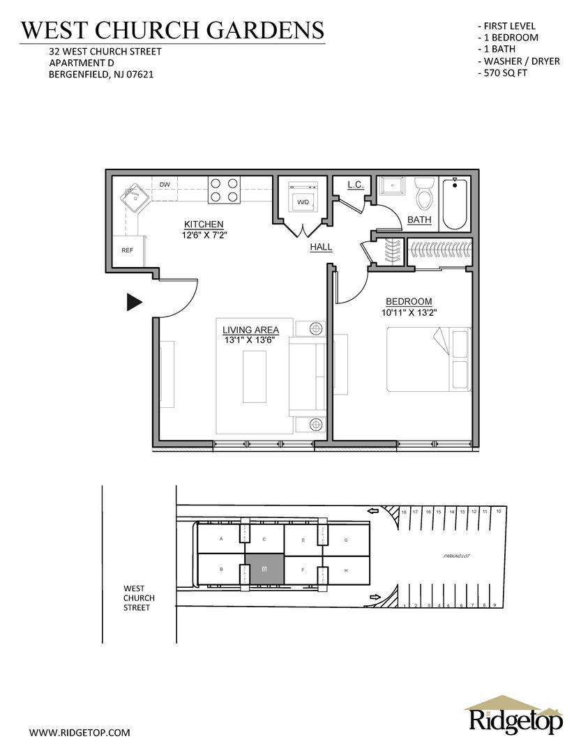 Apartment for rent at 32 W Church St, Bergenfield, NJ 07621