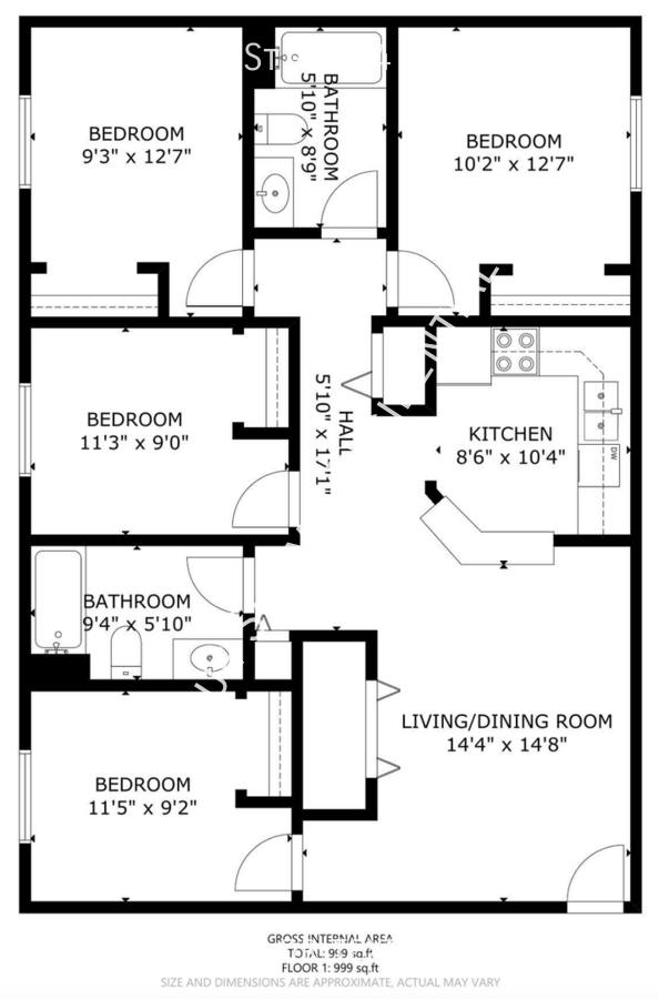 Apartment for rent at 406 Sumner St, Akron, OH 44304