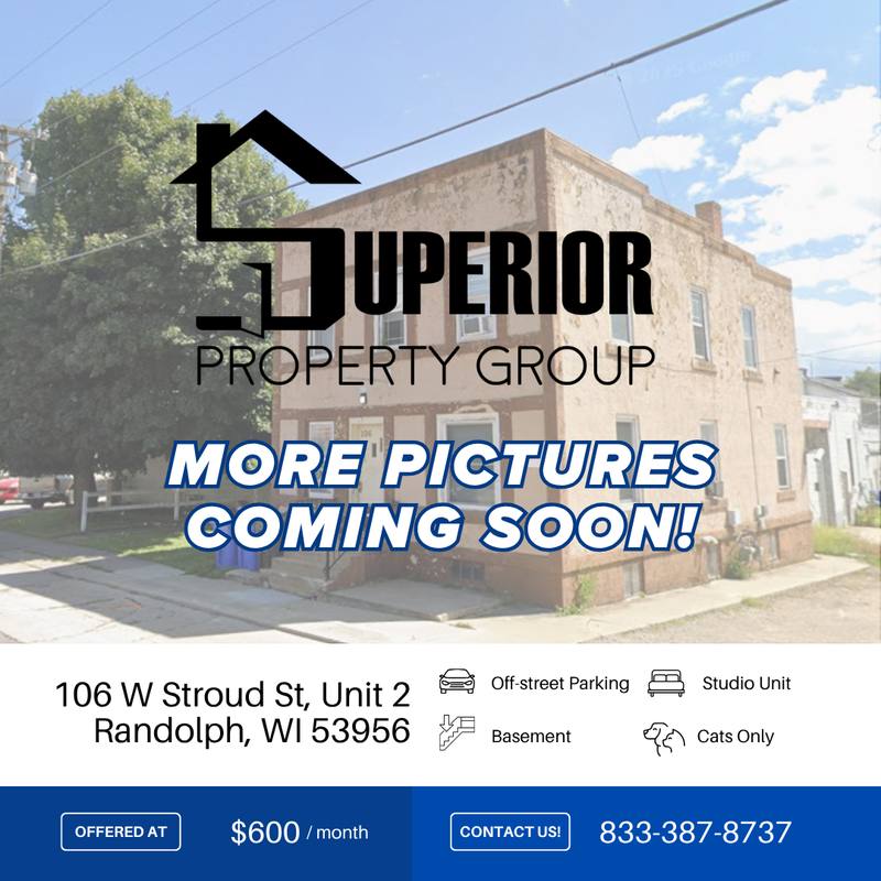 Apartment for rent at 106 W Stroud St #2, Randolph, WI 53956