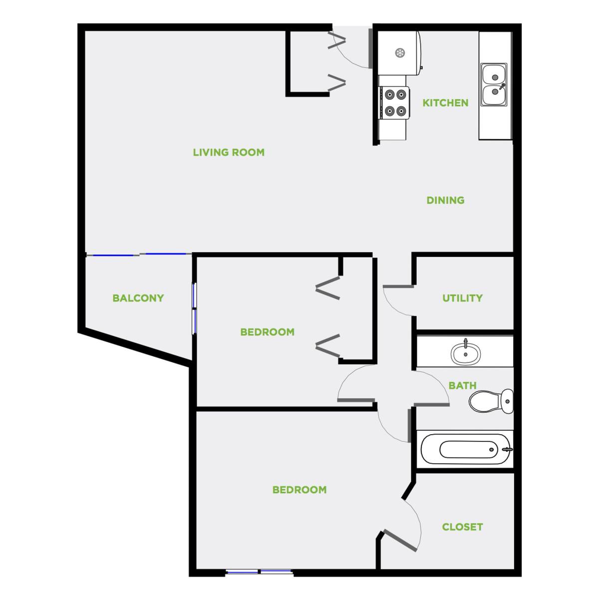 Apartment for rent at 100 Cedar St, Mankato, MN 56001