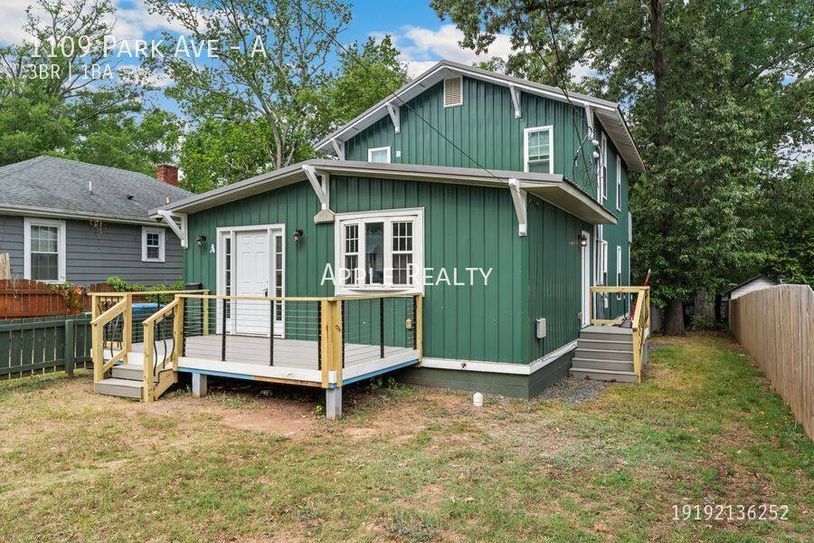 Apartment for rent at 1109 Park Ave #A, Durham, NC 27701