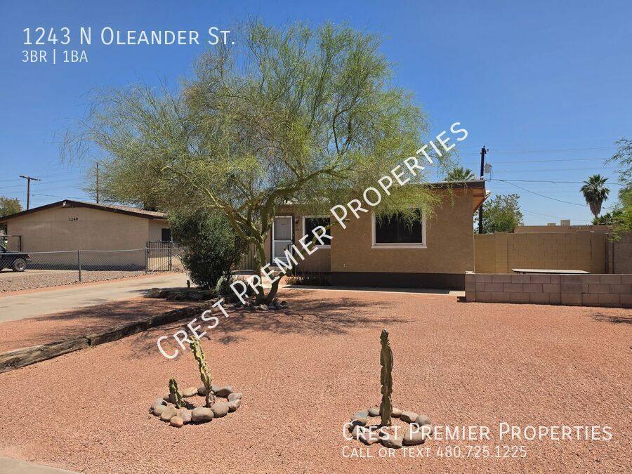 House for rent at 1243 N Oleander St, Tempe, AZ 85288