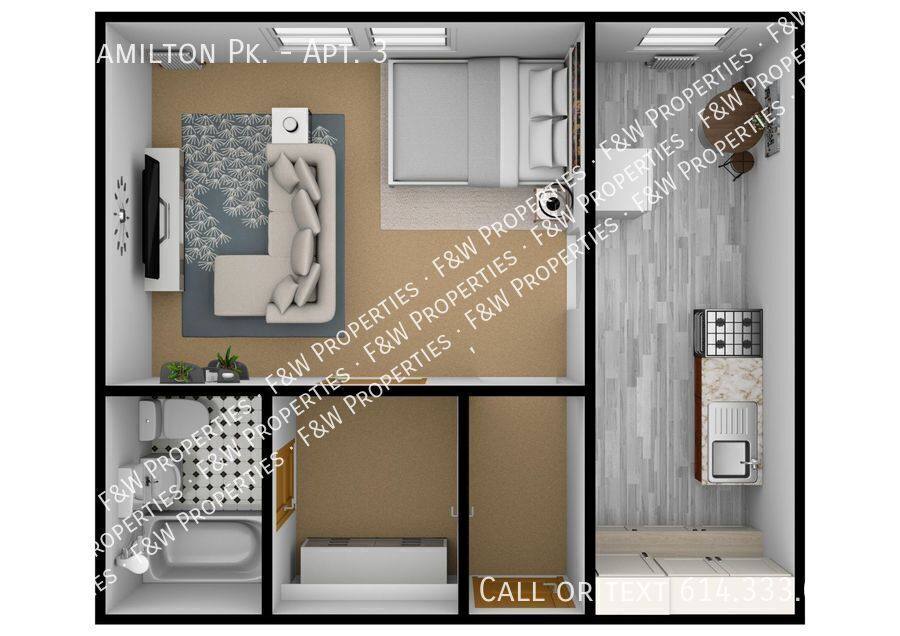 Apartment for rent at 55 Hamilton Pk #3, Columbus, OH 43203