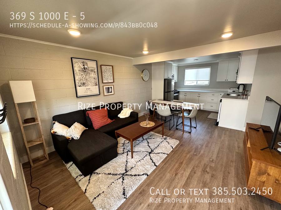 Apartment for rent at 369 S 1000 E #5, Salt Lake City, UT 84102