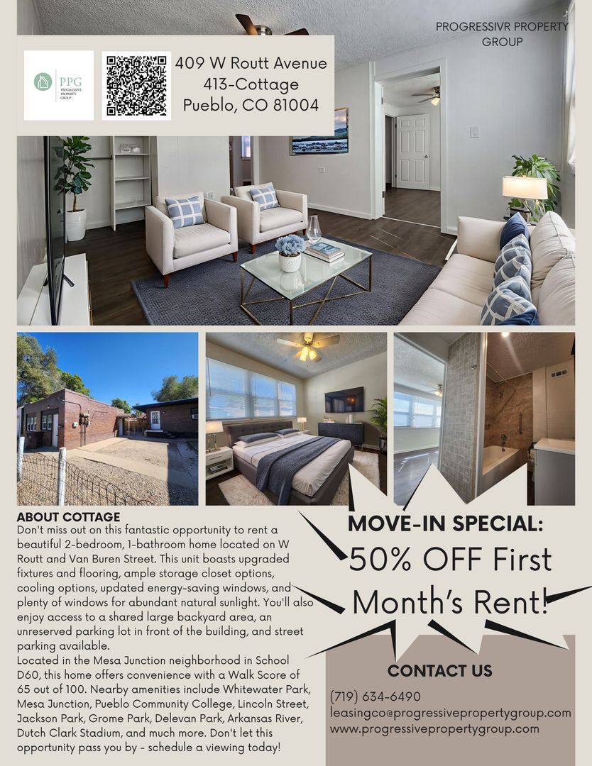 Apartment for rent at 409 W Routt Ave #COTTAGE, Pueblo, CO 81004