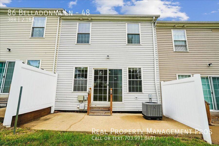 Townhouse for rent at 86 Belladonna Lane #48, Stafford, VA 22554