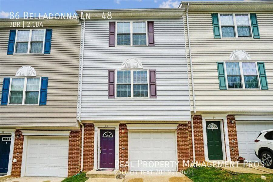 Townhouse for rent at 86 Belladonna Lane #48, Stafford, VA 22554