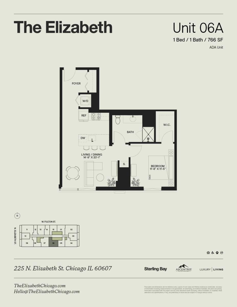 Apartment for rent at 225 N Elizabeth St, Chicago, IL 60607