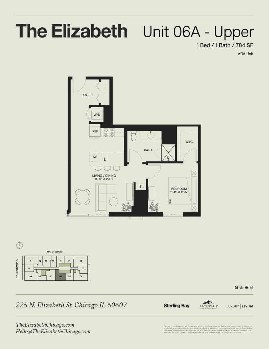 Apartment for rent at 225 N Elizabeth St, Chicago, IL 60607