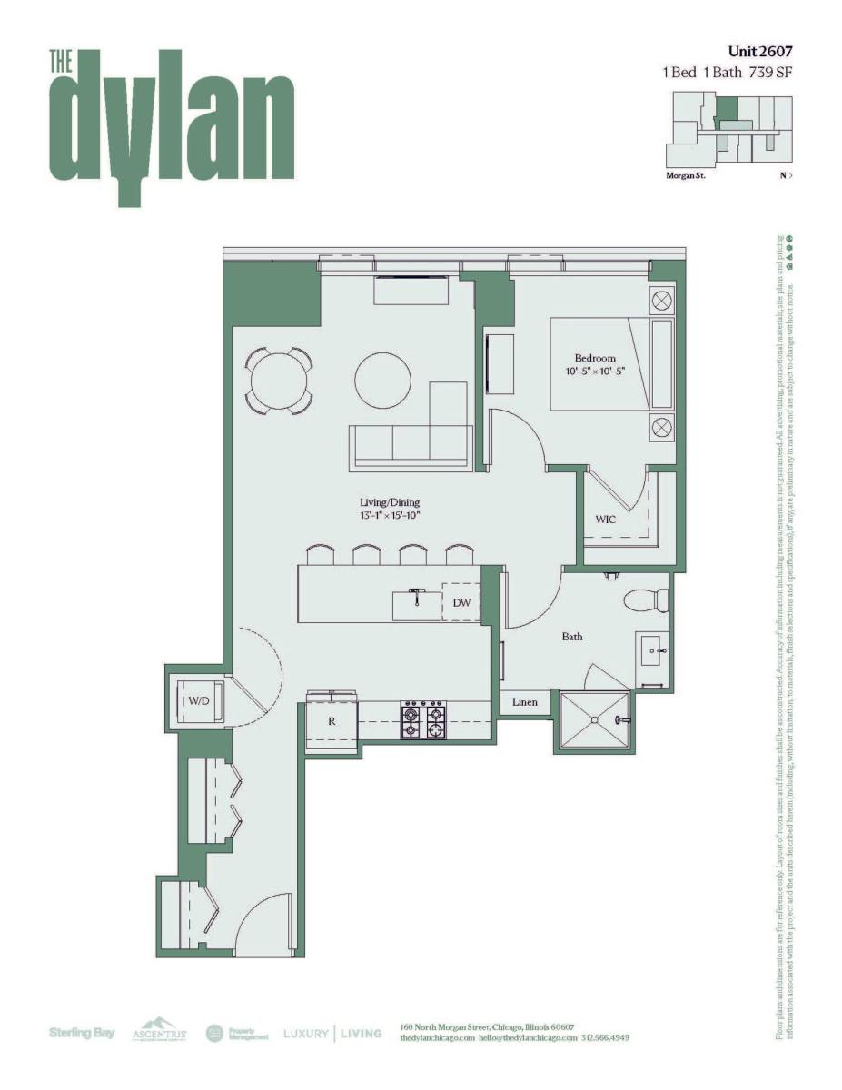 160 N Morgan St, Chicago, IL 60607 - Apartment for Rent