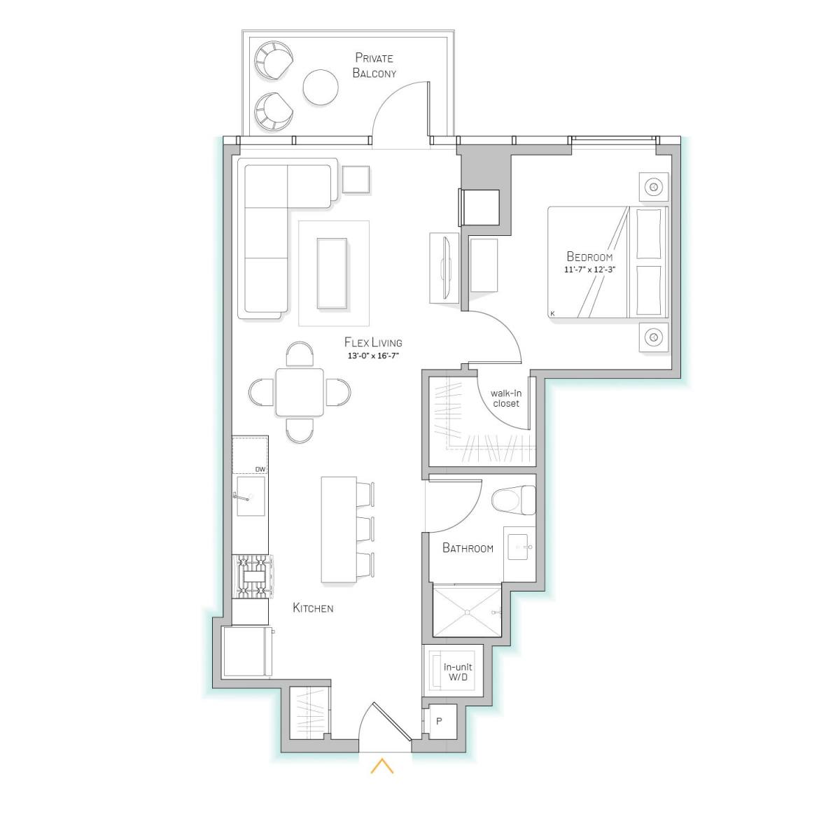 Apartment for rent at 1044 W Van Buren St, Chicago, IL 60661