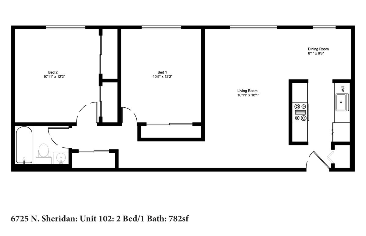 Apartment for rent at 6725 N Sheridan Rd, Chicago, IL 60626