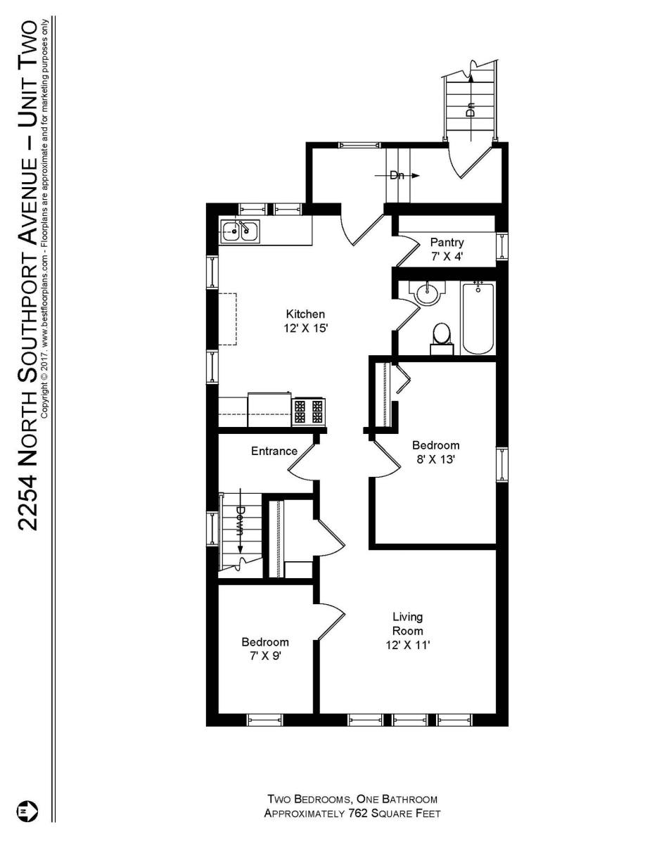 Apartment for rent at 2254 N Southport Ave #2, Chicago, IL 60614