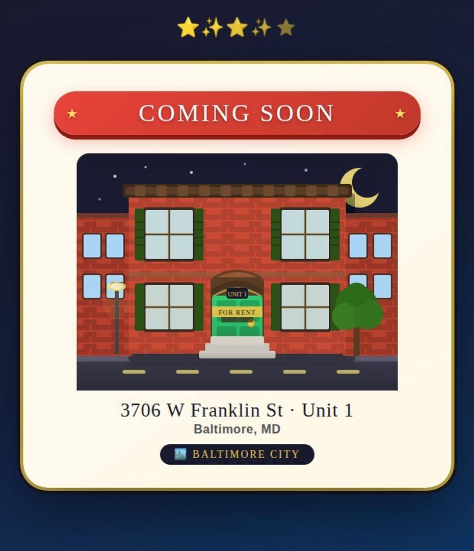 Apartment for rent at 3706 W Franklin St, Baltimore, MD 21229