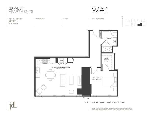 Apartment for rent at 23 W Chicago Ave #2201, Chicago, IL 60654
