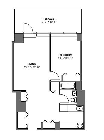 Apartment for rent at 120 Church St #1809, New York, NY 10007